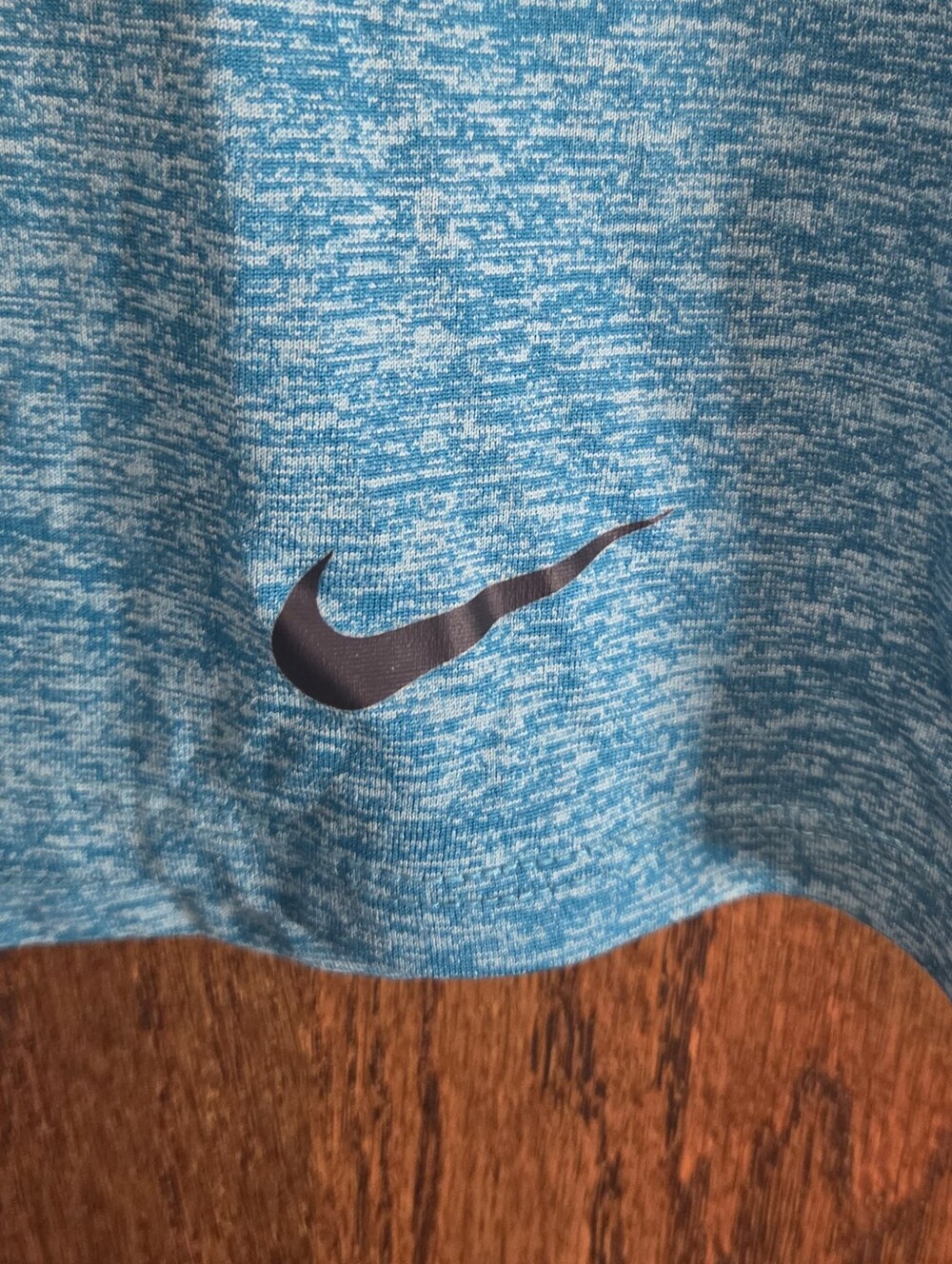 Nike Women's Teal Heather Dri-FIT Short Sleeve Tee - Picture 2 of 3